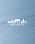Planilla federal (IRS)– Crédito por niño