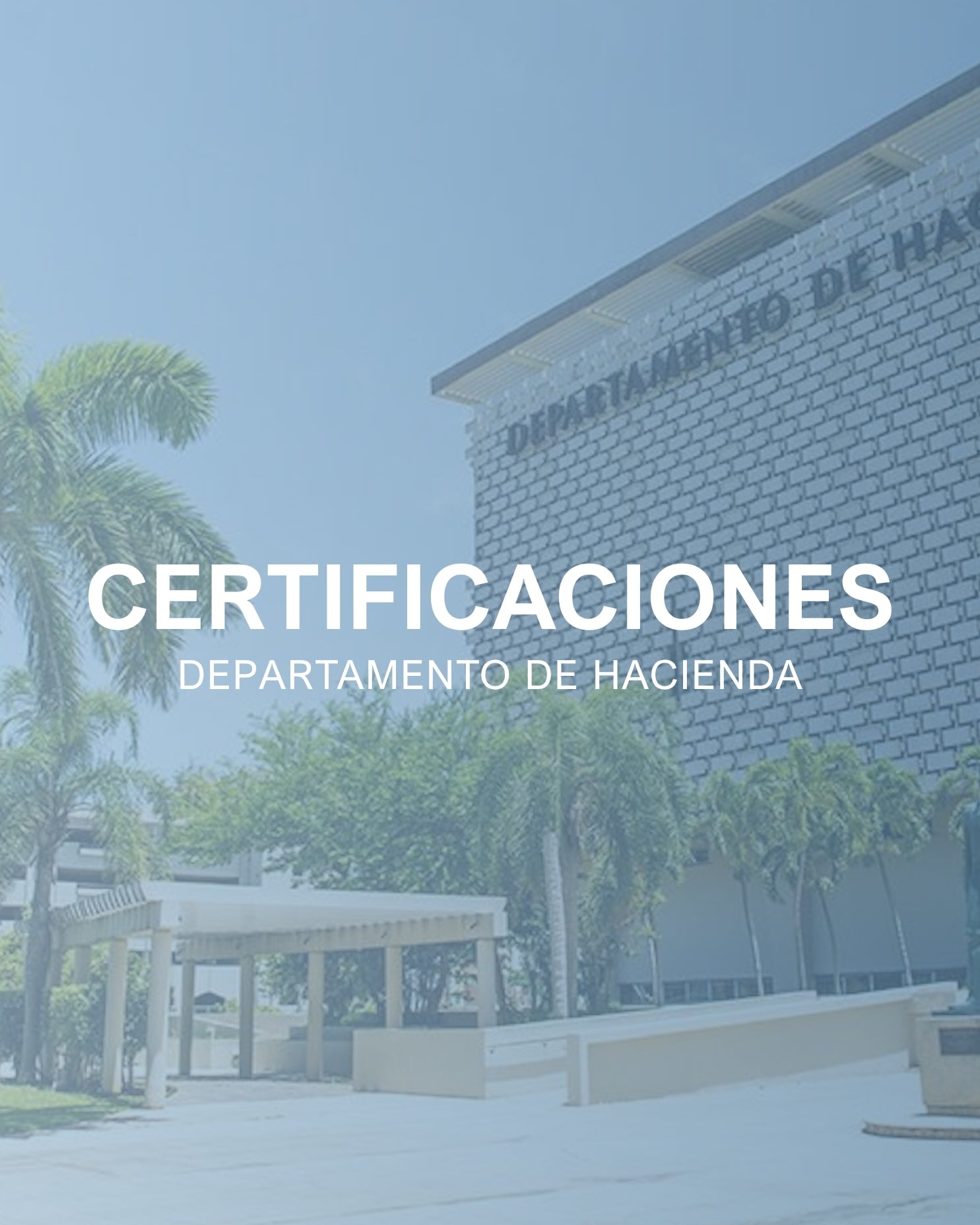 Certificaciones Del Departamento De Hacienda