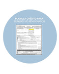 Planilla crédito para seniors y/o pensionados